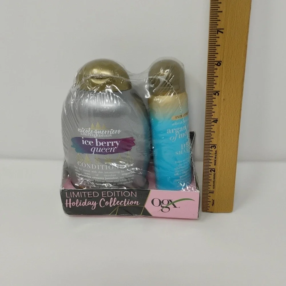 Ogx Ice Berry Queen Conditioner & Argan Oil Of Moroco Dry Shampoo Limited Ed Set
